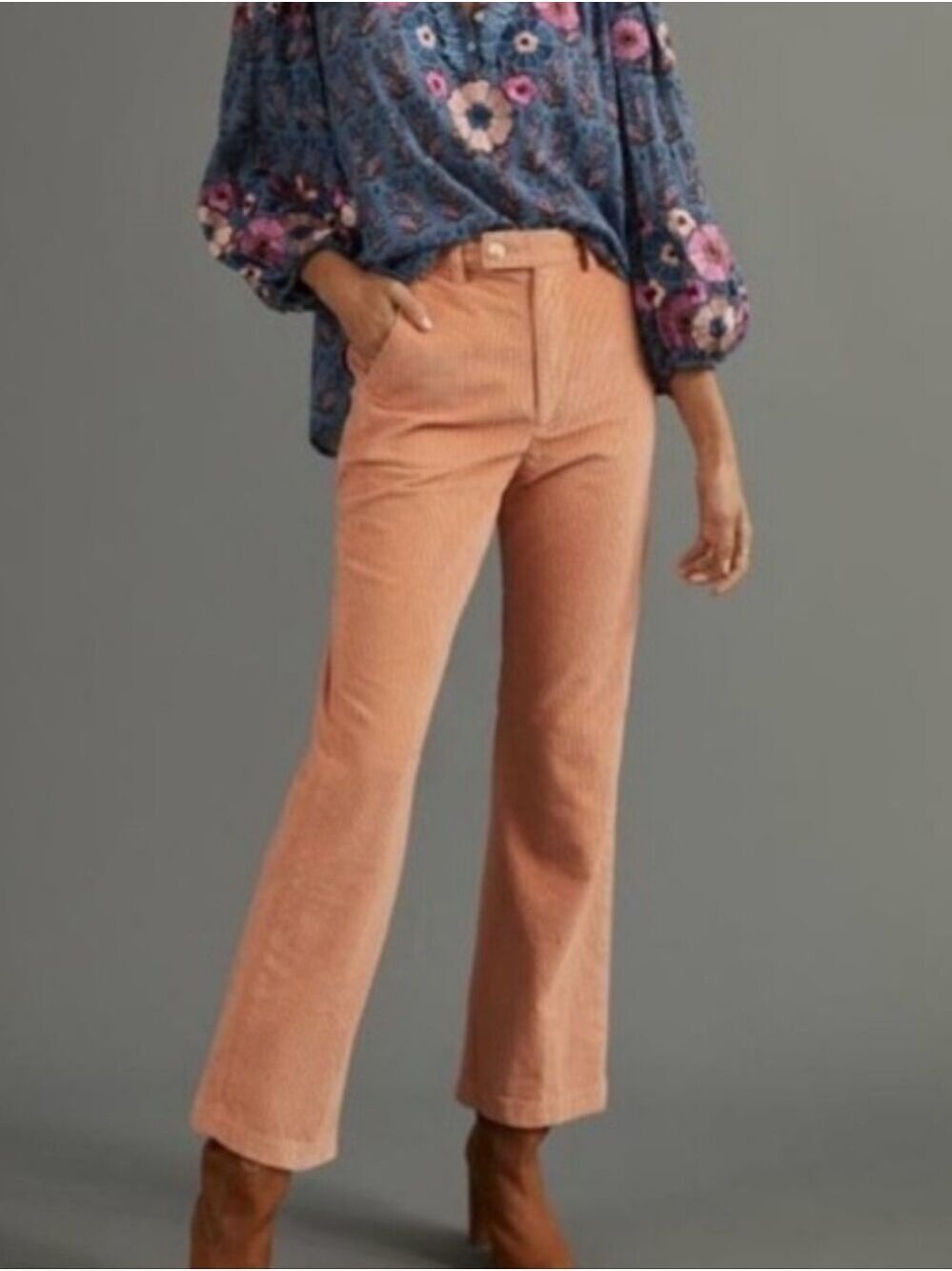 Levi's Math Club Flare Corduroy Pants Size 28 Peach